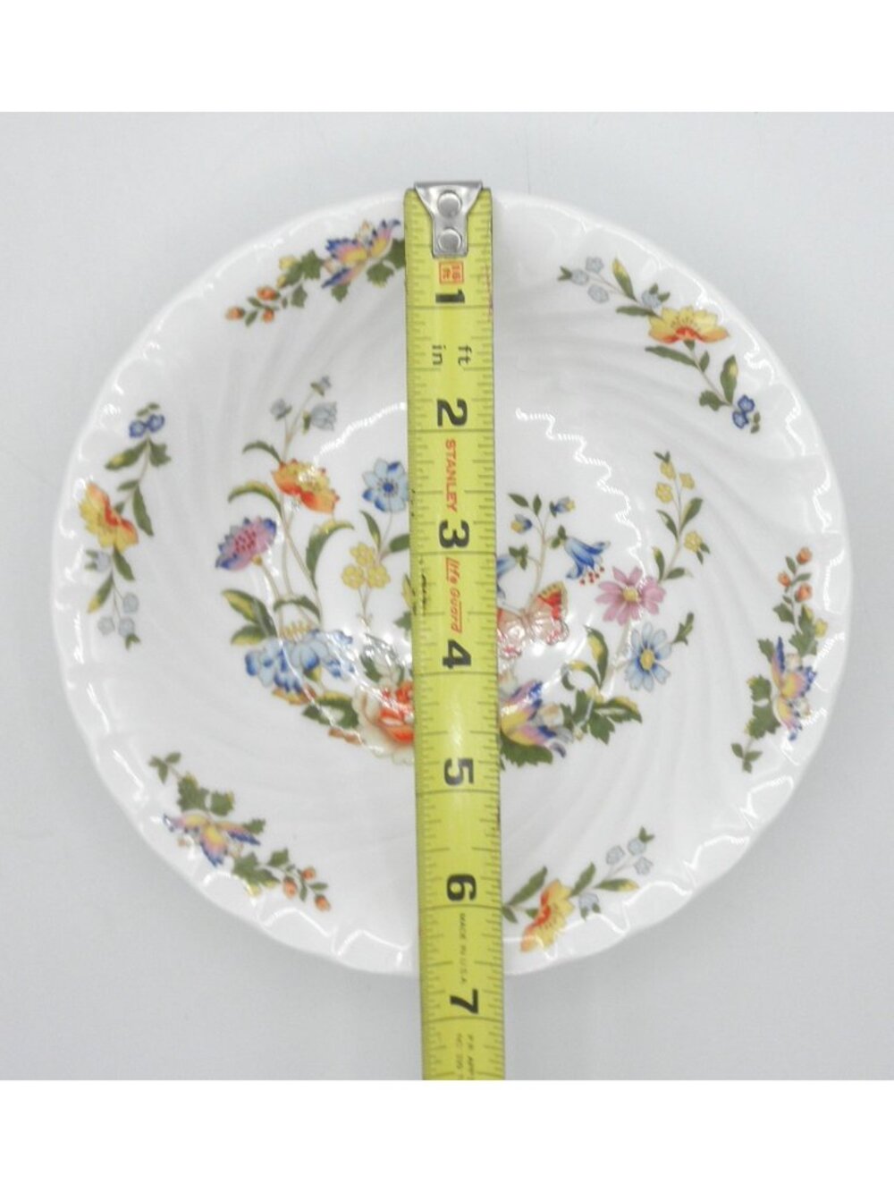 Cottage Garden by John Aynsley & Sons Coupe Cereal Bowls Set of 7 Pattern AYNCOG - Picture 4 of 7